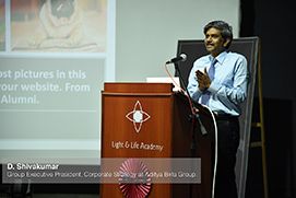 Graduation day – Speech by Mr. D. Shivakumar